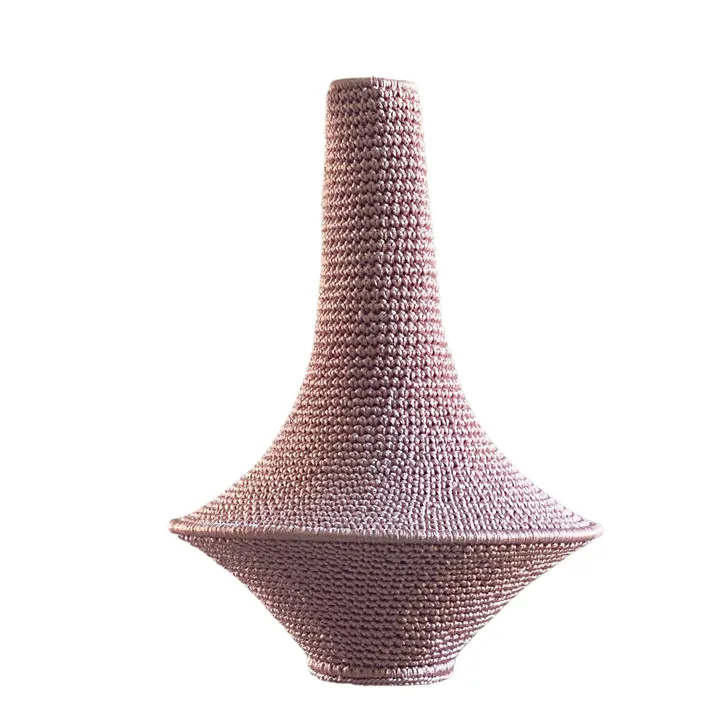Lámpara de techo de ganchillo Wahad | Rosa Viejo- Imagen del producto n°0
