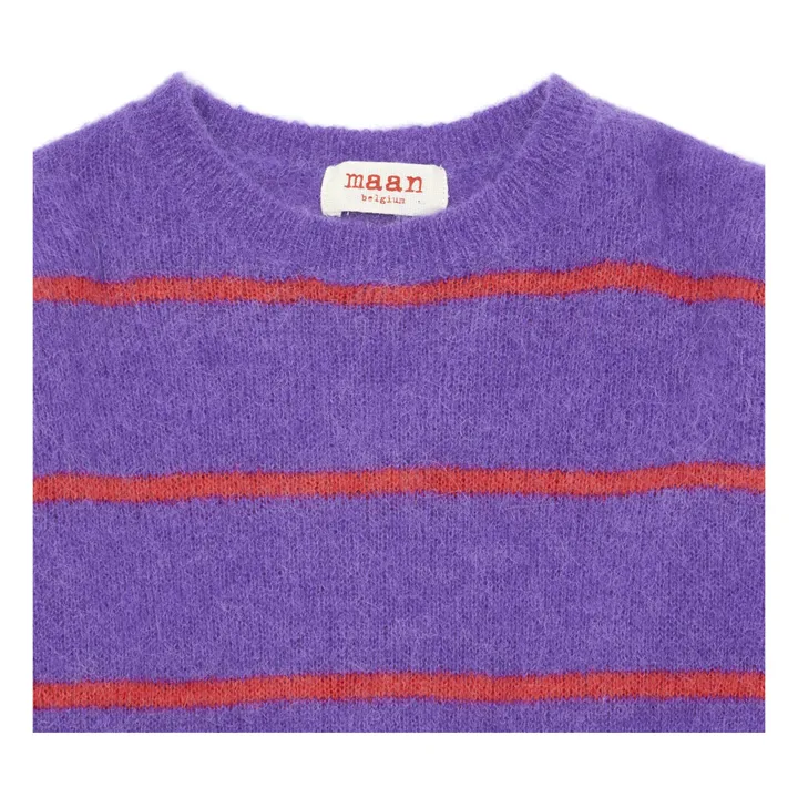 Maglione lana alpaca Pesce | Viola- Immagine del prodotto n°1