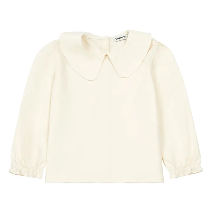 Blusa de algodón orgánico Joana | Blanco- Imagen del producto n°0