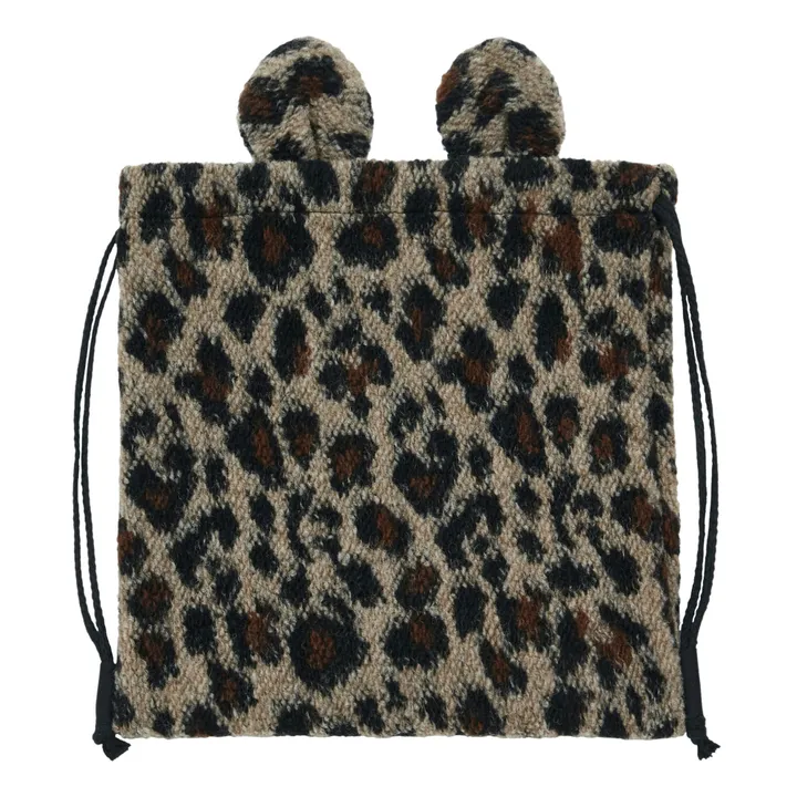Borsa in stile pelliccia motivo leopardato | Beige- Immagine del prodotto n°1