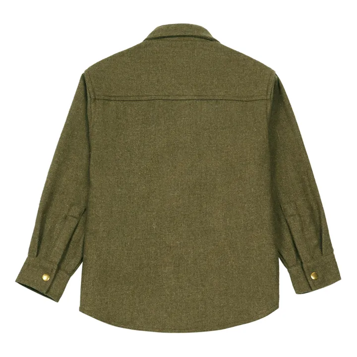 Overhemd aus Wolle Roman | Khaki-braun- Produktbild Nr. 2