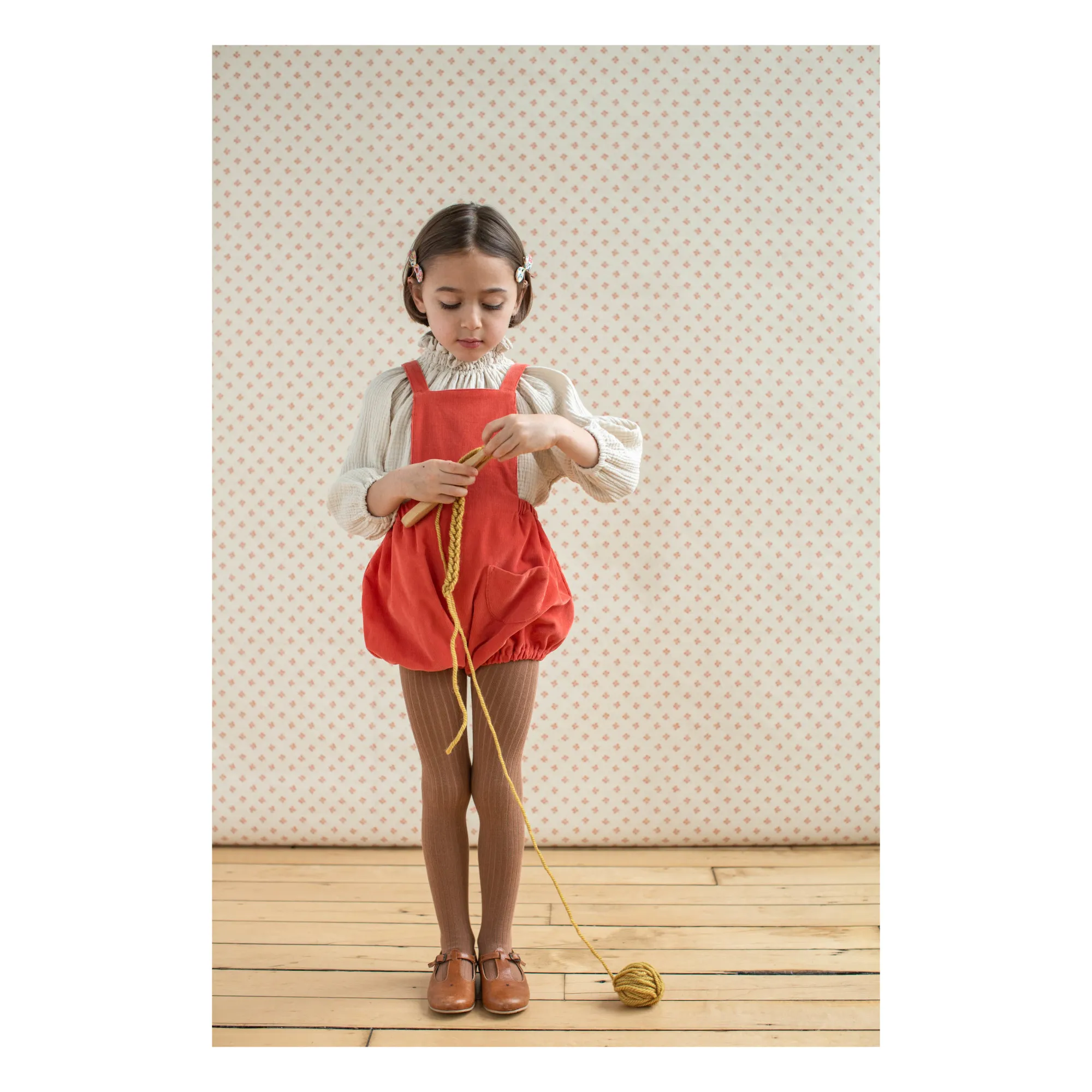Soor Ploom - Oona Corduroy Romper - Brick red | Smallable