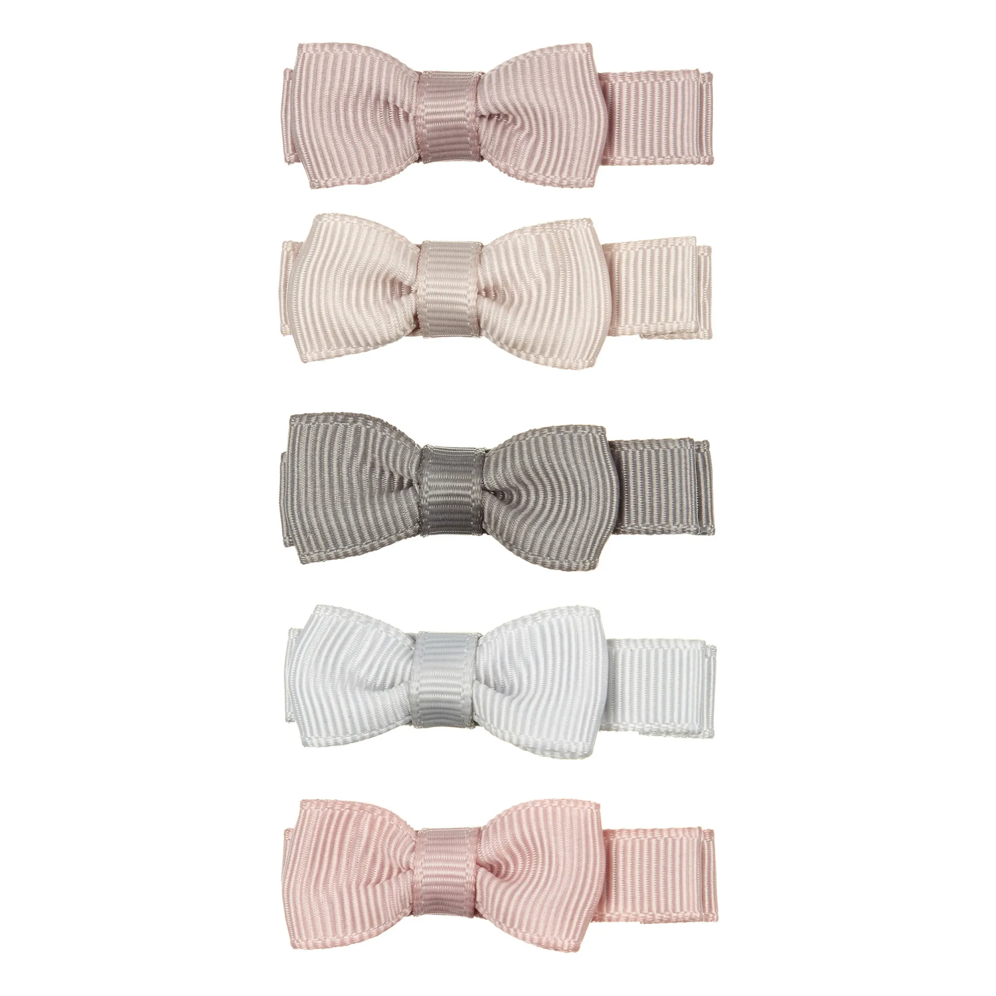 Mimi & Lula Pale Pink Set Of 5 Bow Hair Slides
