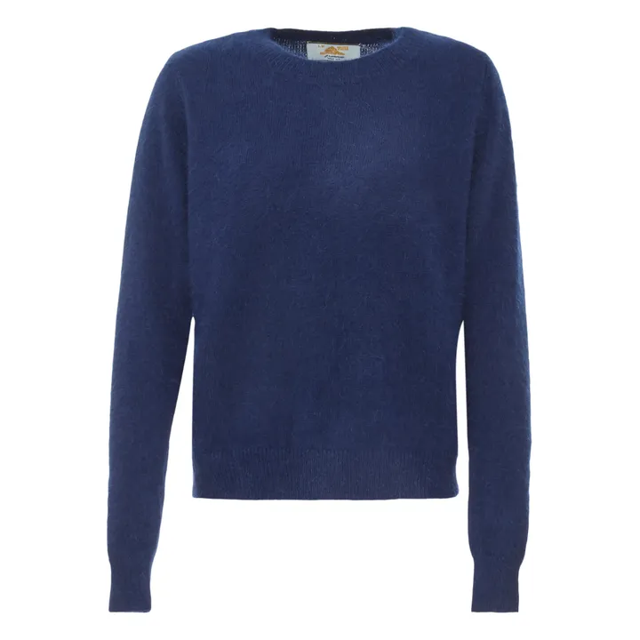 Santia Angora Sweater | Navy blue- Product image n°0