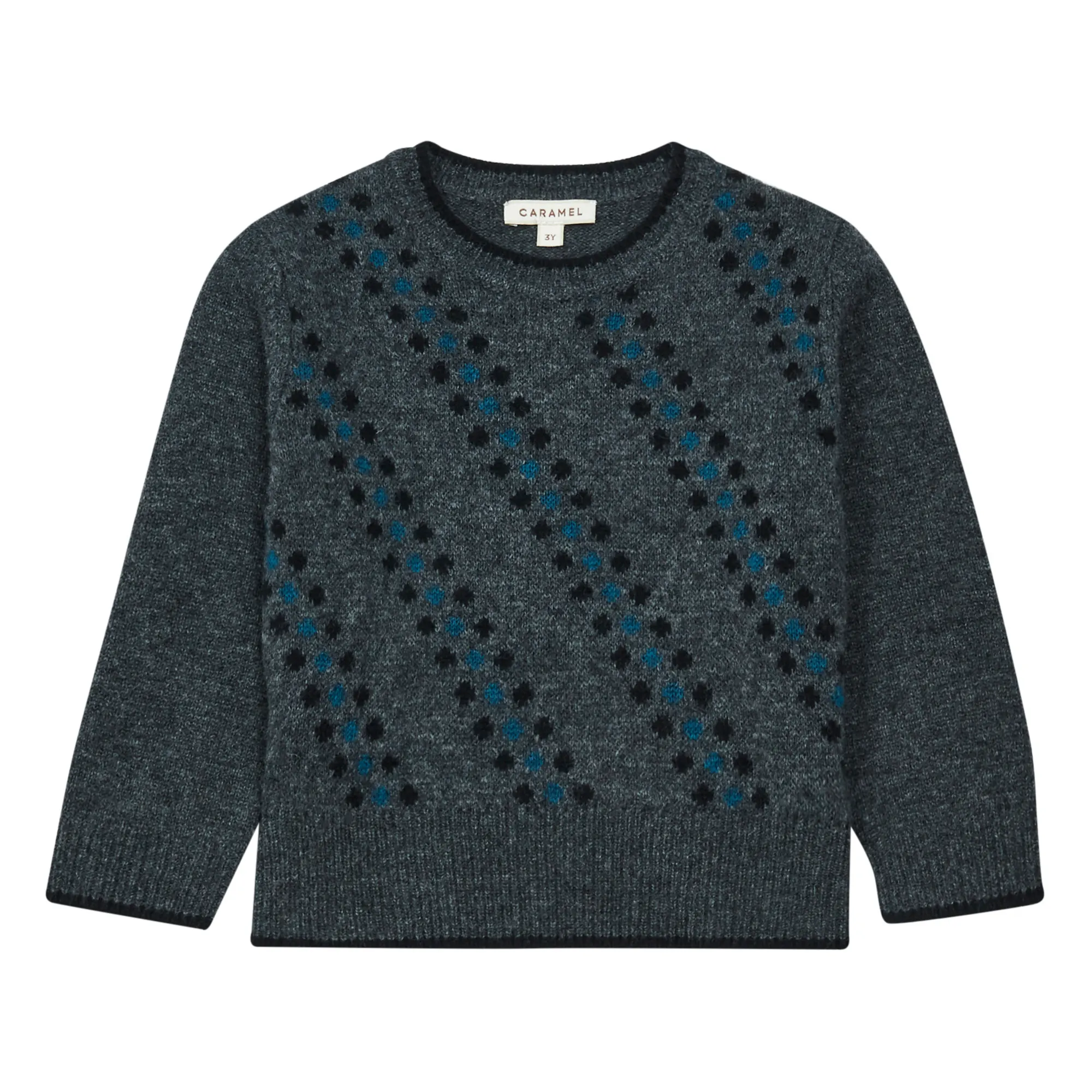 Caramel Grey Egret Merino Wool Jumper