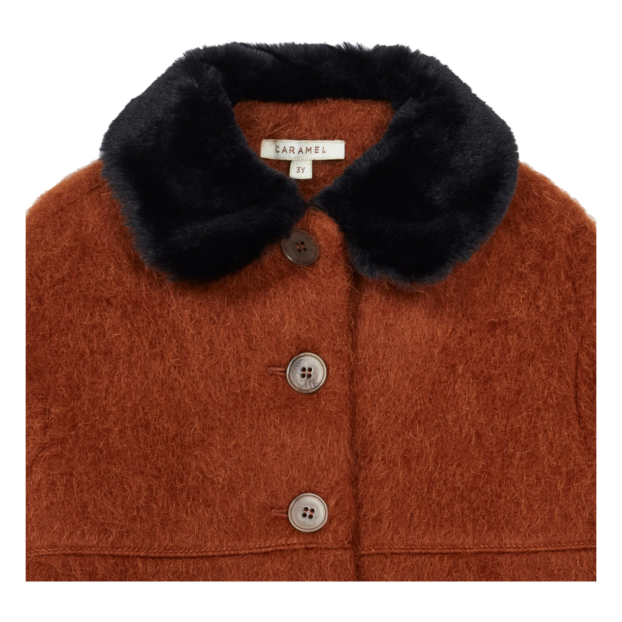 caramel Shelduck Coat, Rust コート 今季｜キッズ服女の子用(90cm~) 