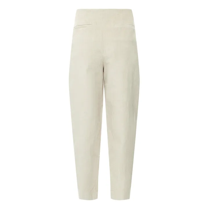 Karen Organic Cotton Corduroy Trousers  | Taupe brown- Product image n°1