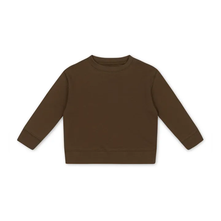 Sweatshirt Ebi aus Bio-Baumwolle | Khaki- Produktbild Nr. 0