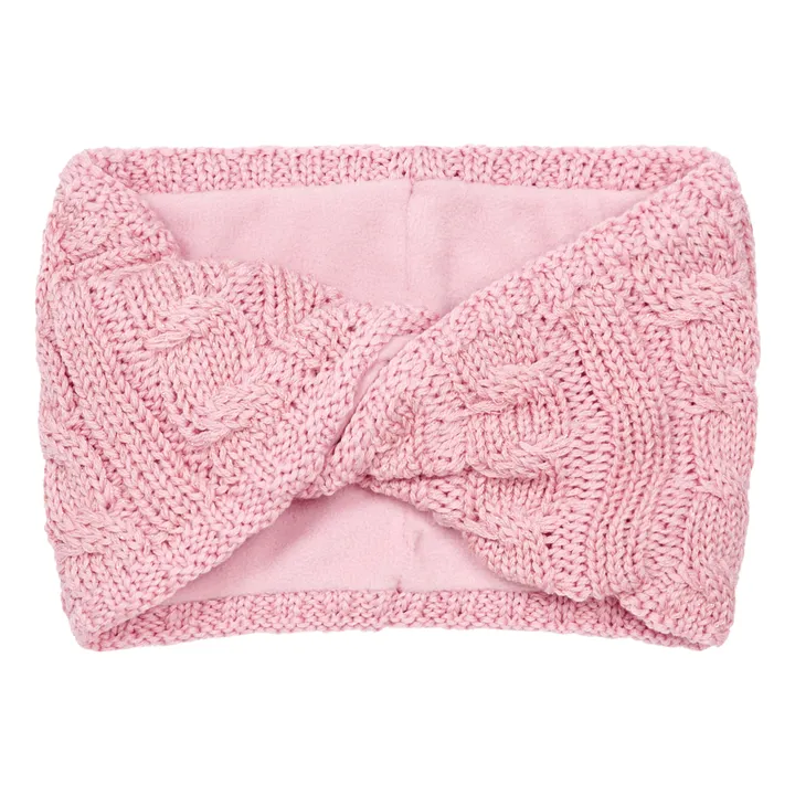 Cable-knit Scarf | Pink- Product image n°0