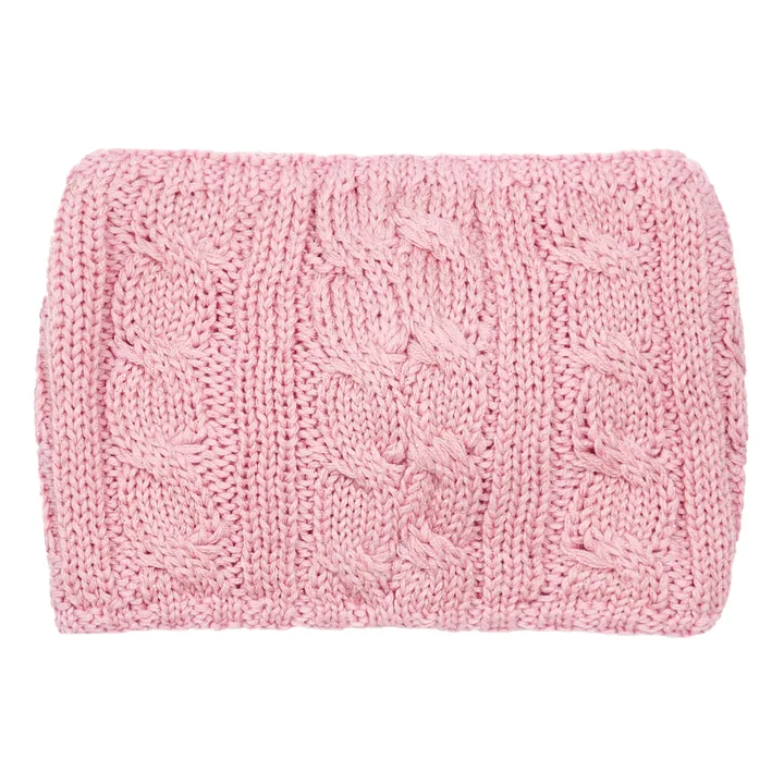 Cable-knit Scarf | Pink- Product image n°1