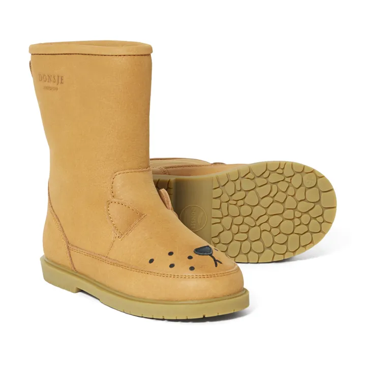 Bottes Fourrées Lion Wadudu | Camel- Image produit n°3