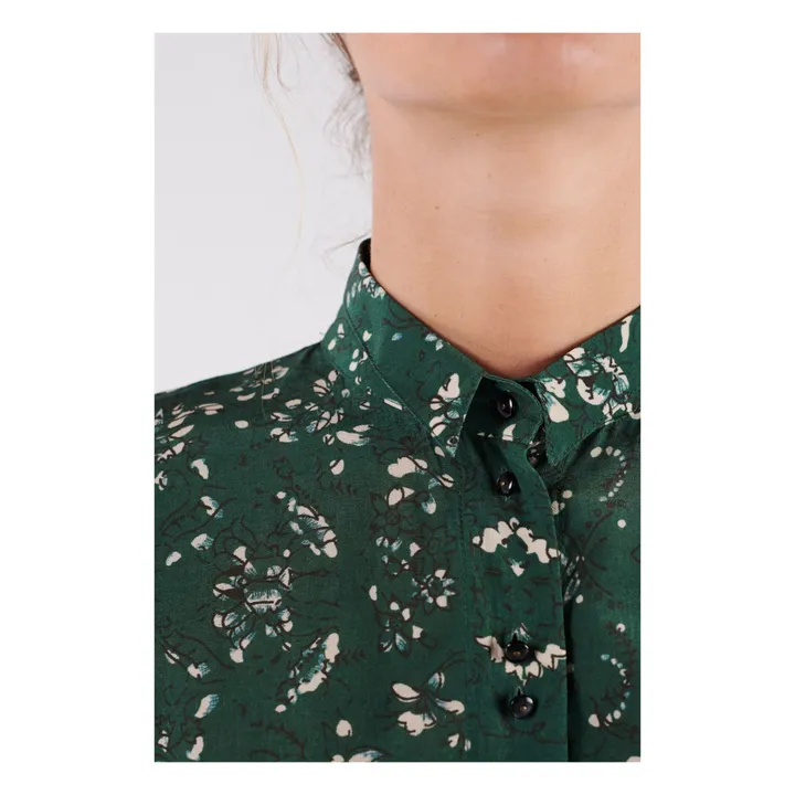 Vestito Chanela con motivo floreale, Batik | Verde- Immagine del prodotto n°5