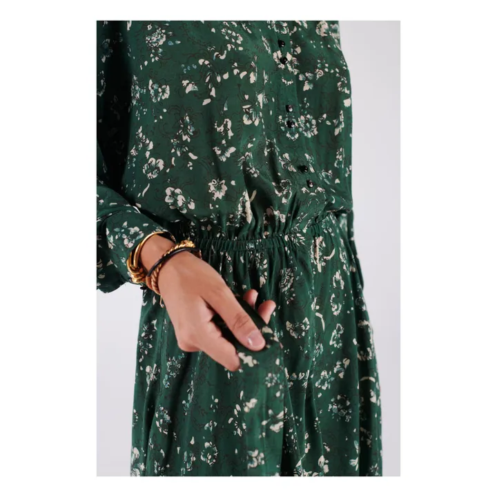 Vestito Chanela con motivo floreale, Batik | Verde- Immagine del prodotto n°6