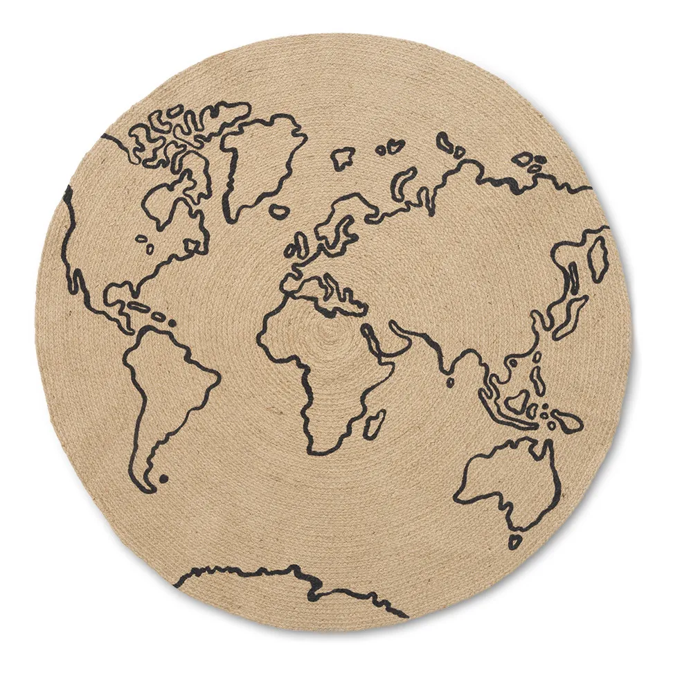 Tapis rond Monde- Image produit n°0