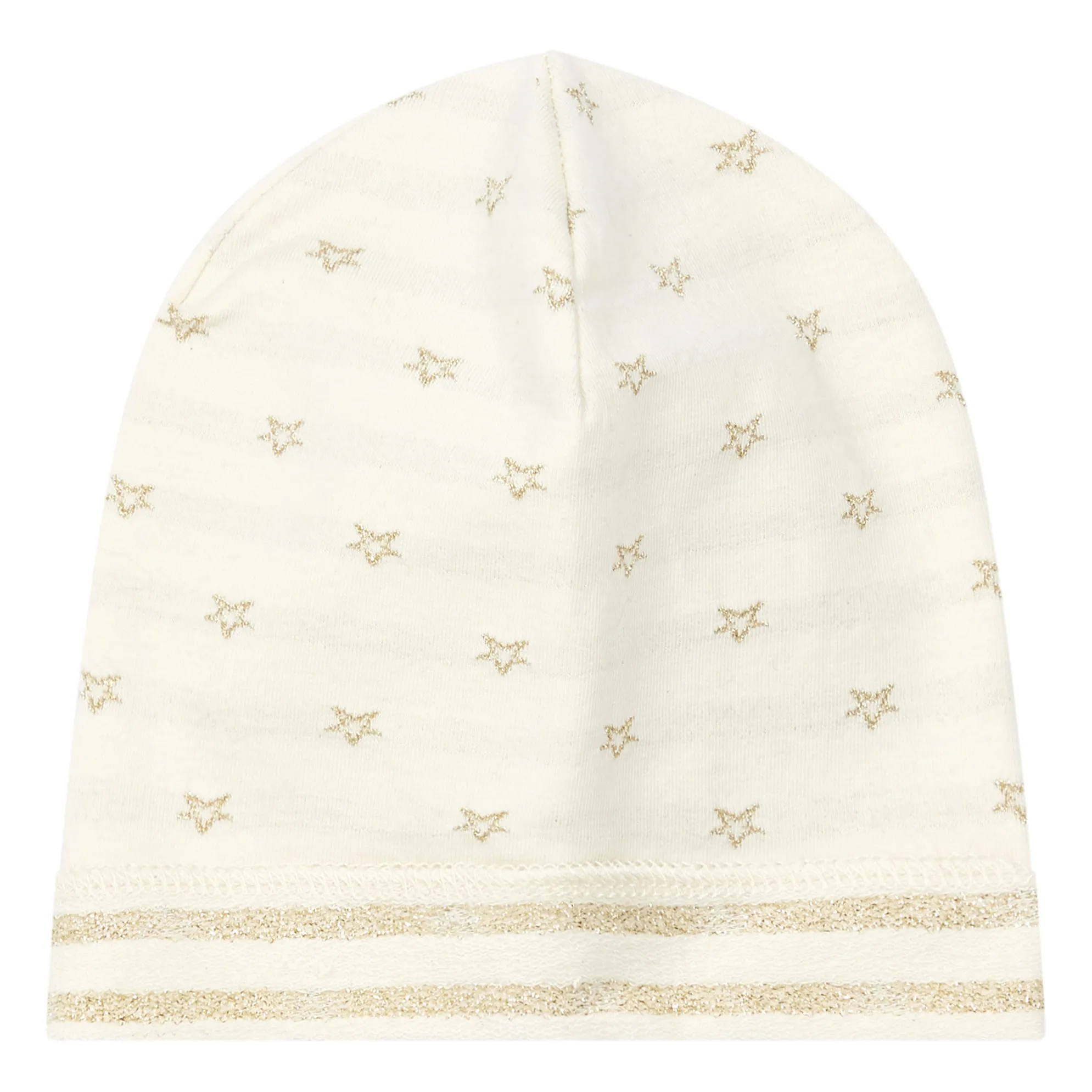 Zhoe & Tobiah Ecru Stars Beanie
