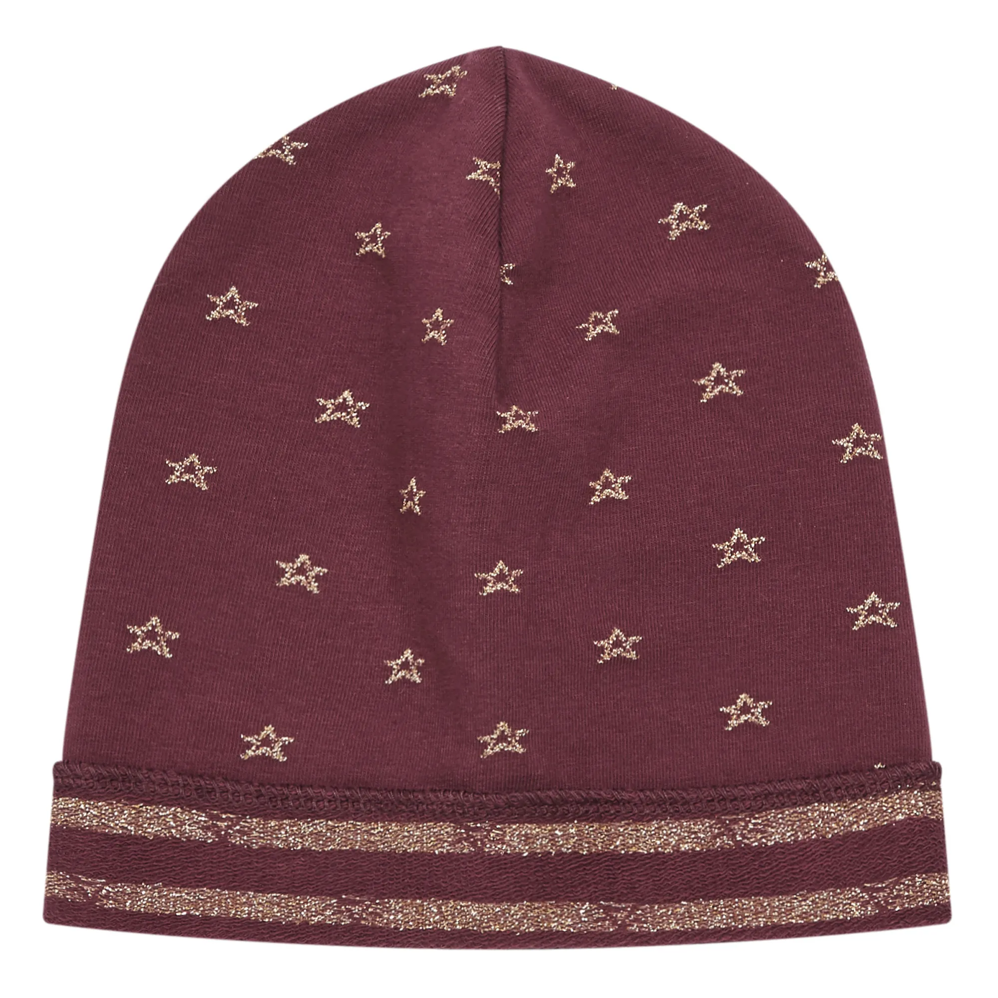 Zhoe & Tobiah Burgundy Stars Beanie