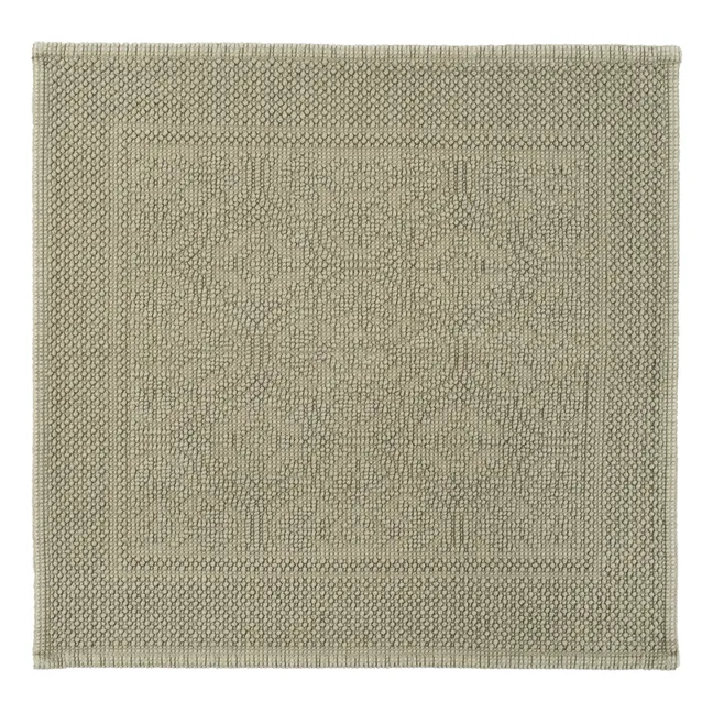 Tapis de bain en coton Kymi | Vert kaki