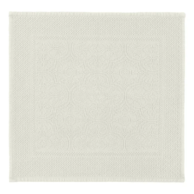 Tapis de bain en coton Kymi | Craie