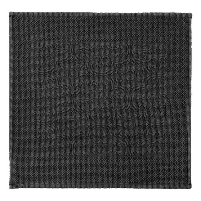 Tapis de bain en coton Kymi | Noir