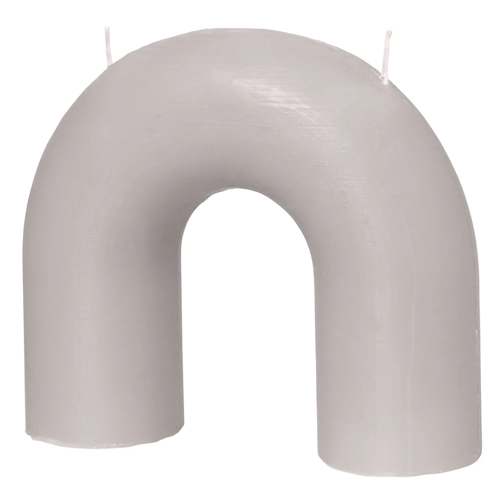 Broste Copenhagen Cloud Grey Bend Decorative Candle