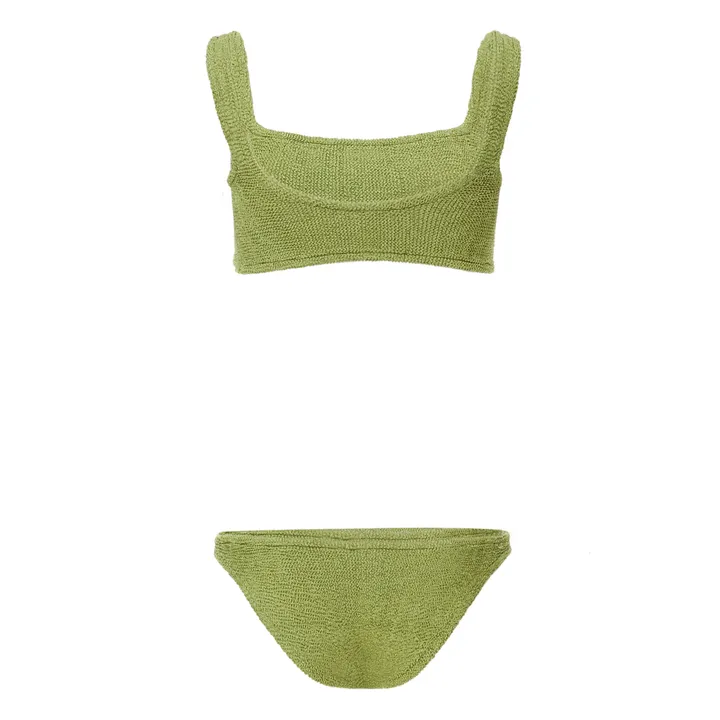 Costume due pezzi in crepe Gloria | Verde militare- Immagine del prodotto n°4