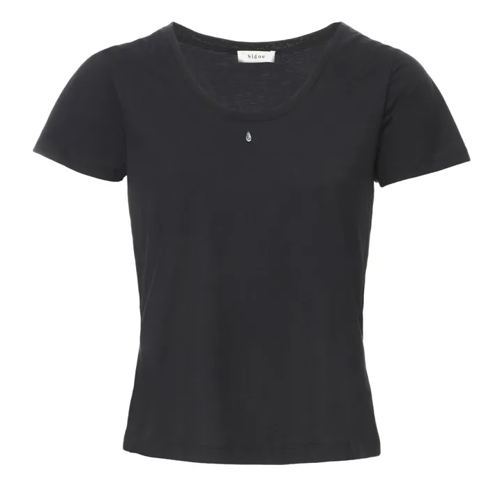 T-Shirt Suyu in cotone bio  | Nero- Immagine del prodotto n°0
