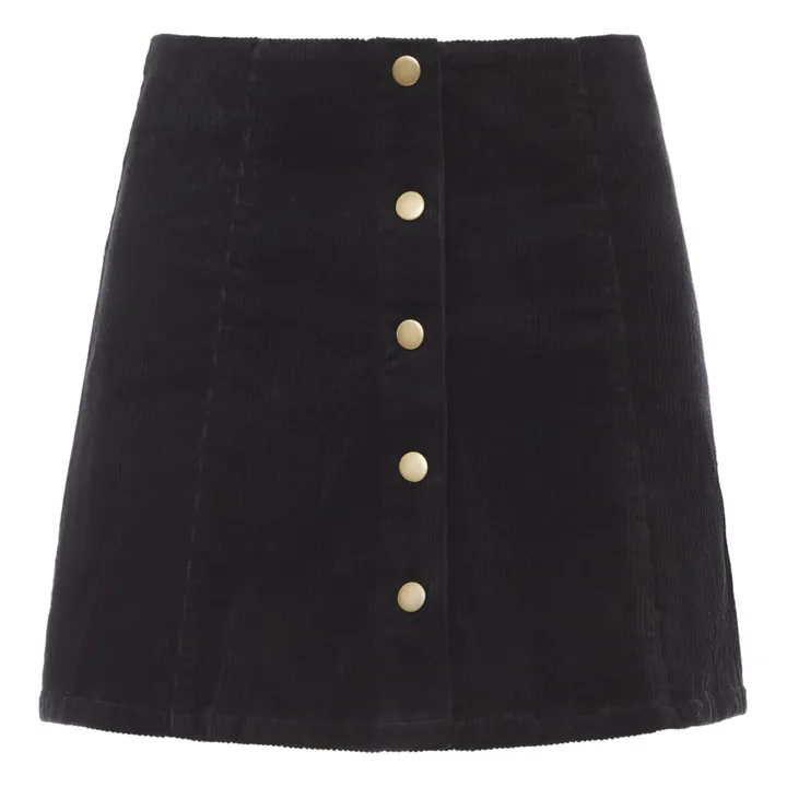 Corduroy Skirt - Women's Collection  | Black- Product image n°0