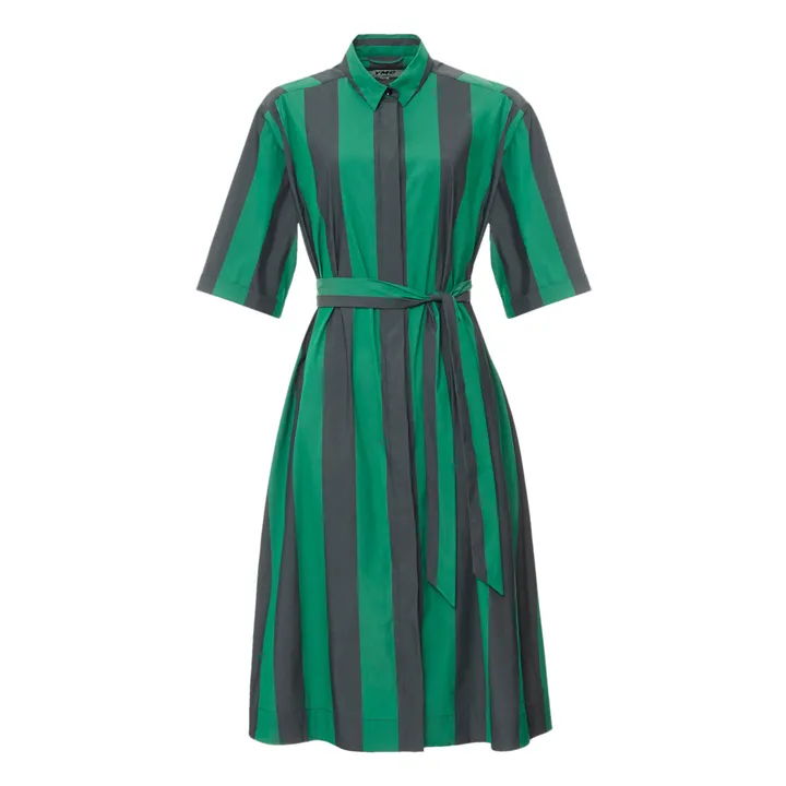 Vestido Joan a rayas | Verde- Imagen del producto n°0
