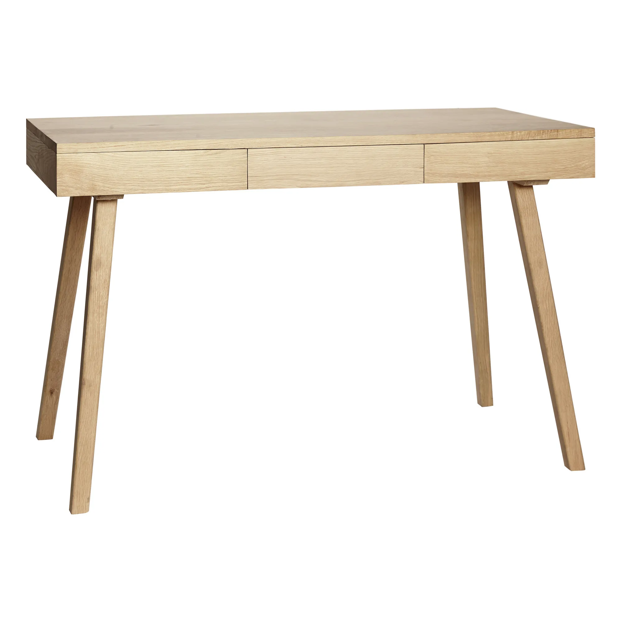 Hübsch Bois Clair Fsc Oak Wood 3-Drawer Desk