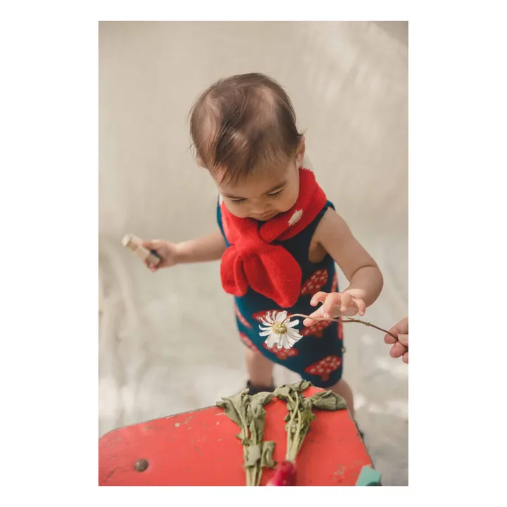 Schal Baby Alpaka Mushroom | Rot- Produktbild Nr. 3