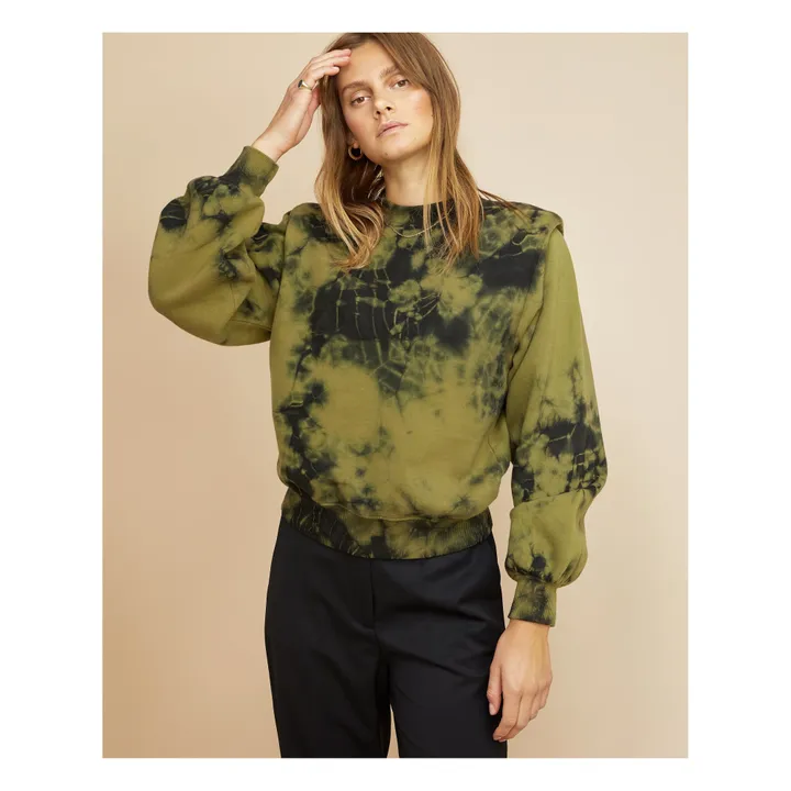 Sweatshirt Tie Dye Alison | Khaki- Produktbild Nr. 4