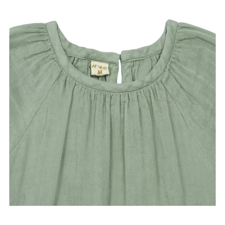 Bluse Clara aus Bio-Baumwolle | Grün- Produktbild Nr. 1
