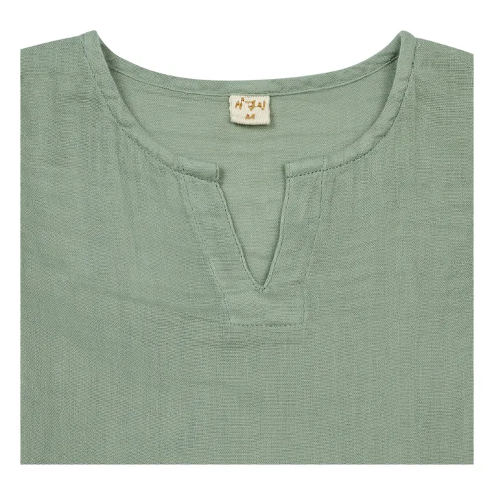 Hemd + Hose Zac aus Bio-Baumwolle | Grün- Produktbild Nr. 1