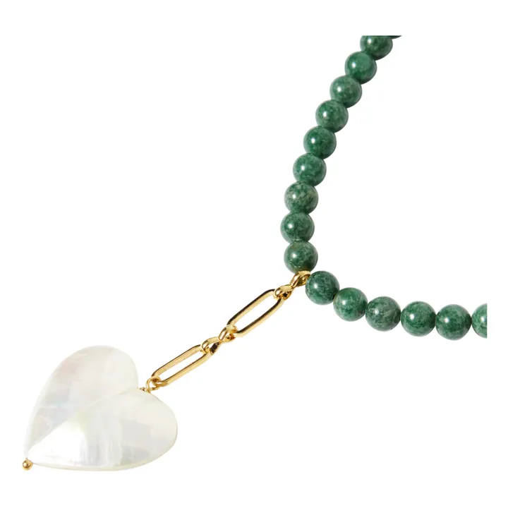 Pearl Necklace | Green- Product image n°2