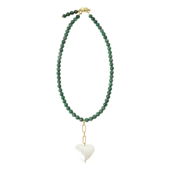 Pearl Necklace | Green- Product image n°0