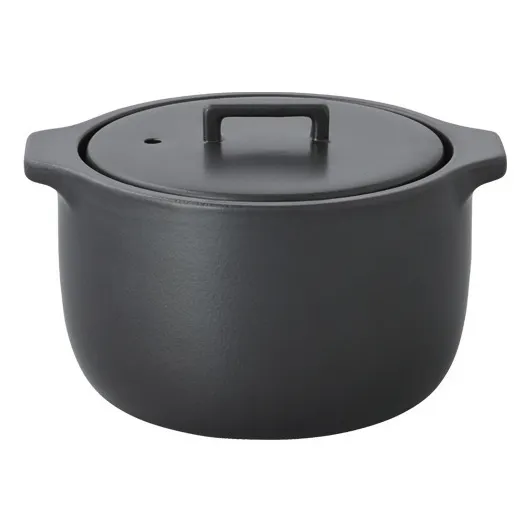 Kinto Kakomi Ceramic Rice Cooker Black Smallable