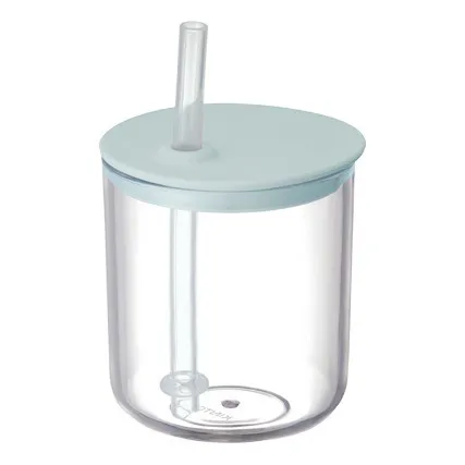 Bonbo Cup with Straw | Grey blue