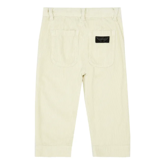 Pantalón de terciopelo Lucy | Blanco Roto