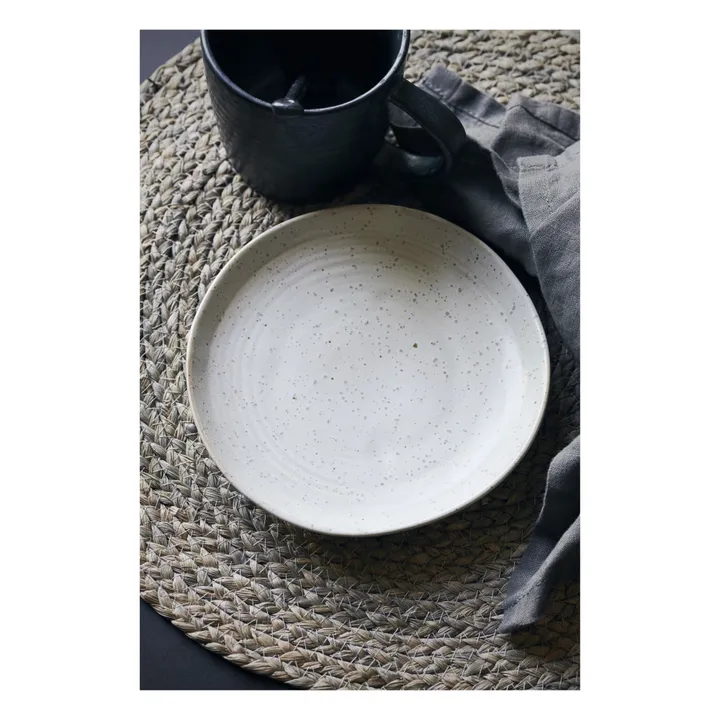 Teller Pion aus Porzellan | Weiß- Produktbild Nr. 1
