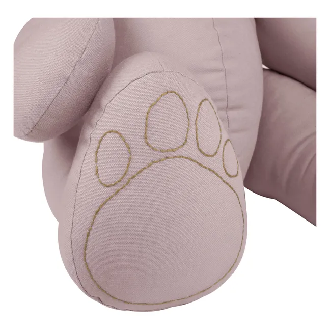 Ours Ted Bear en canvas de coton bio | Dusty Pink S007