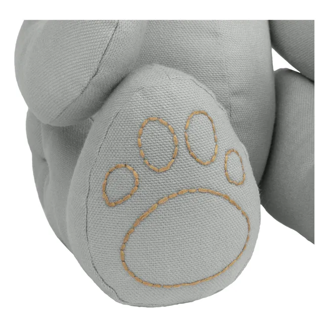 Bär Ted Bear aus Bio-Baumwolle | Silver Grey S019