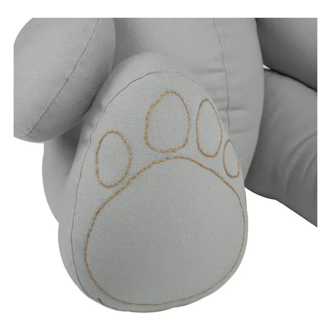 Bär Ted Bear aus Bio-Baumwolle | Silver Grey S019
