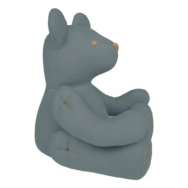Organic Cotton Teddy Bear | Ice Blue S032