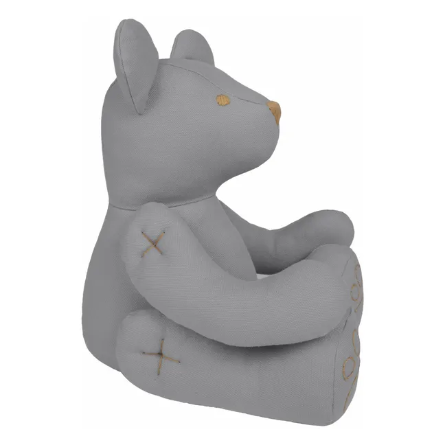 Bär Ted Bear aus Bio-Baumwolle | Stone Grey S045