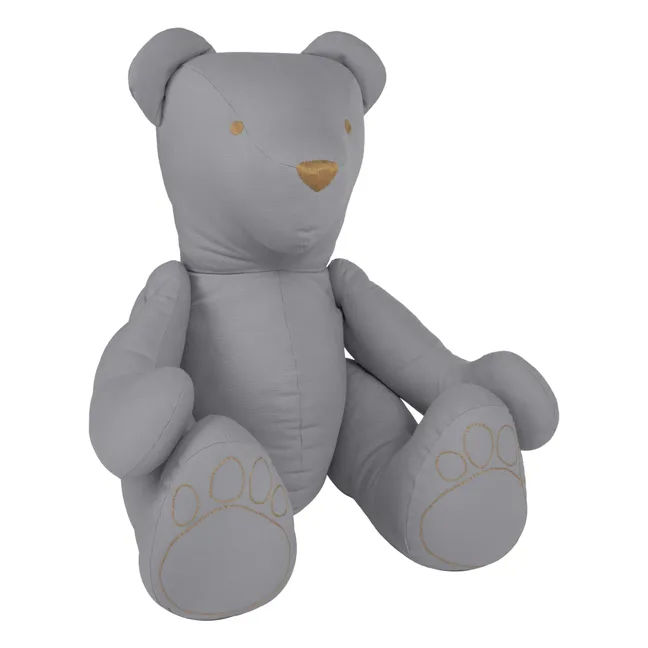 Ours Ted Bear en canvas de coton bio | Stone Grey S045