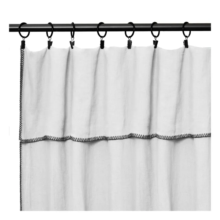 Vorhang aus Leinen | Weiß- Produktbild Nr. 0