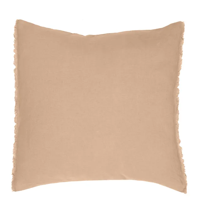 Housse de coussin en lin lavé | Vieux Rose