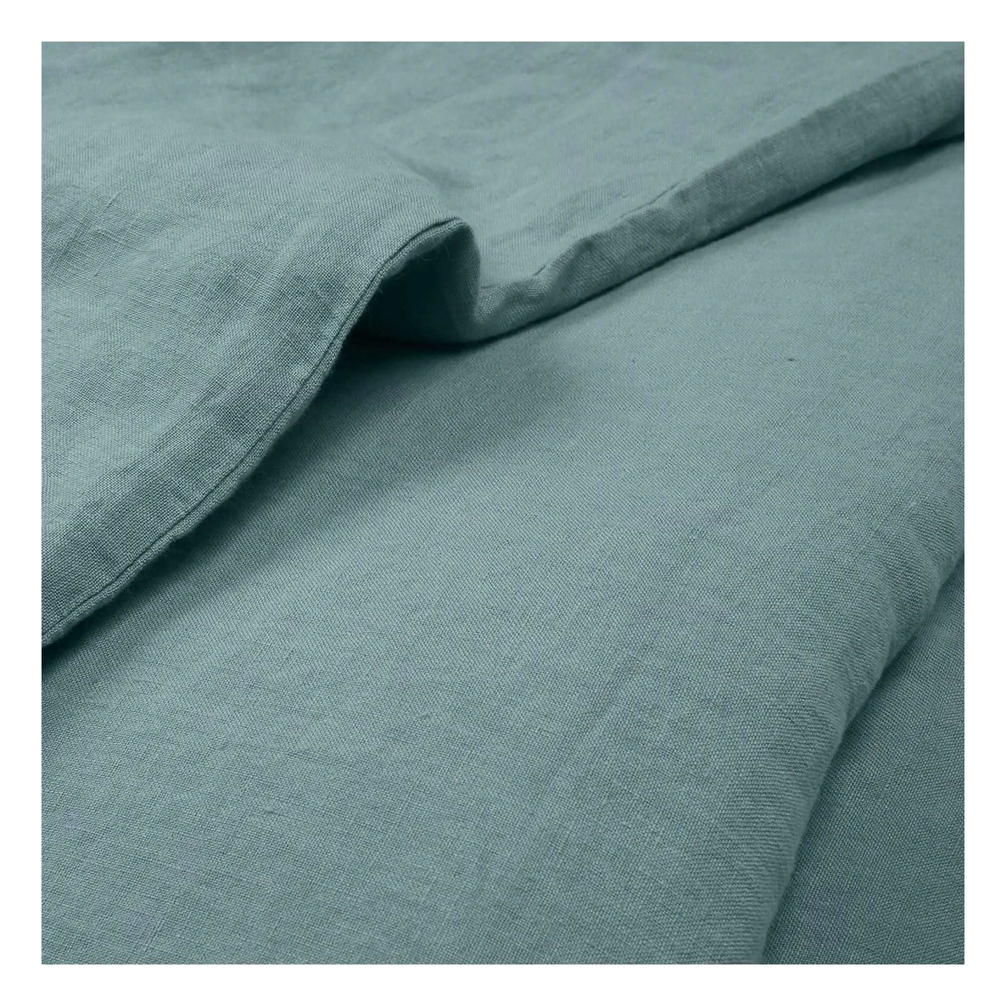 Housse de couette en lin lavé | Bleu horizon- Image produit n°2
