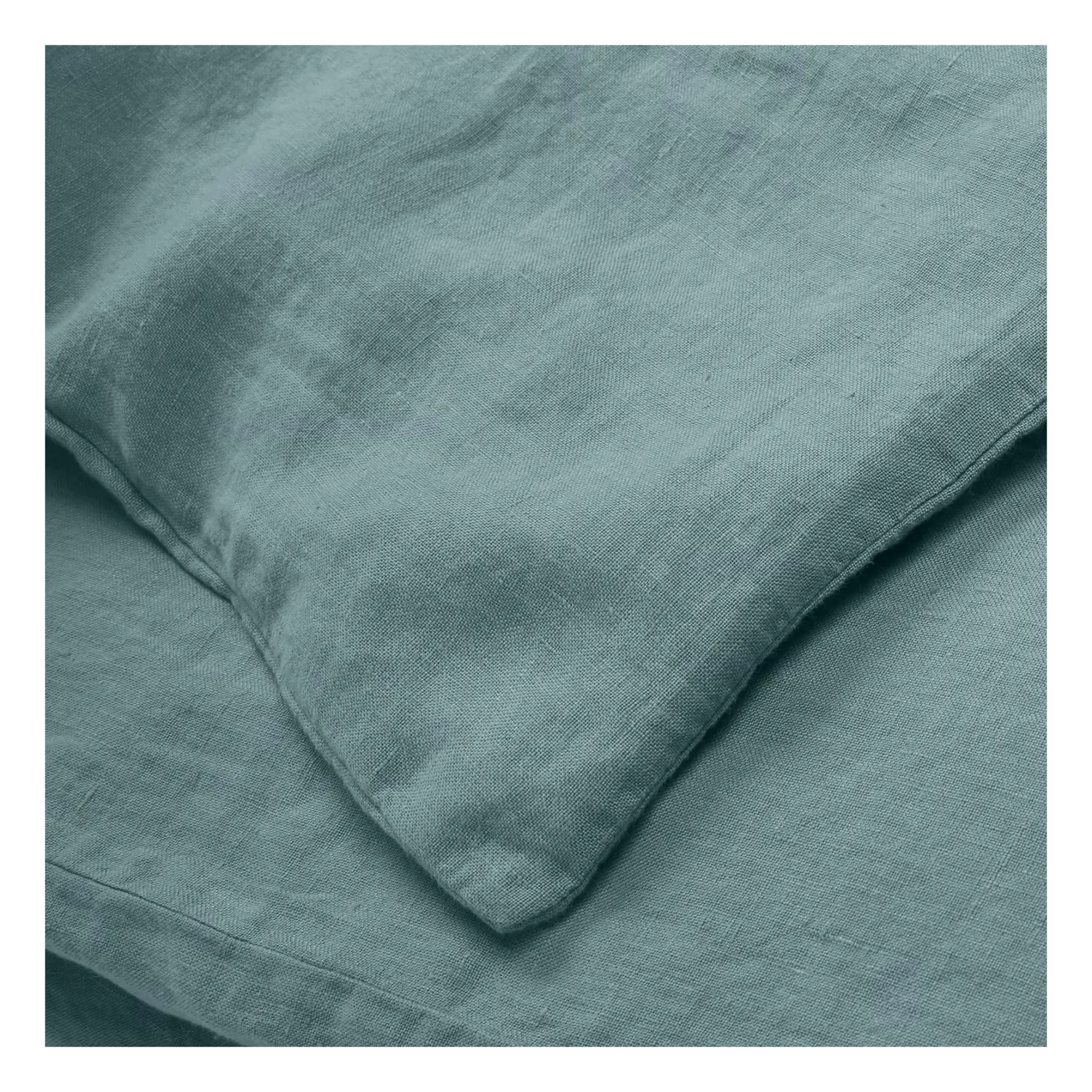 Housse de couette en lin lavé | Bleu horizon- Image produit n°1