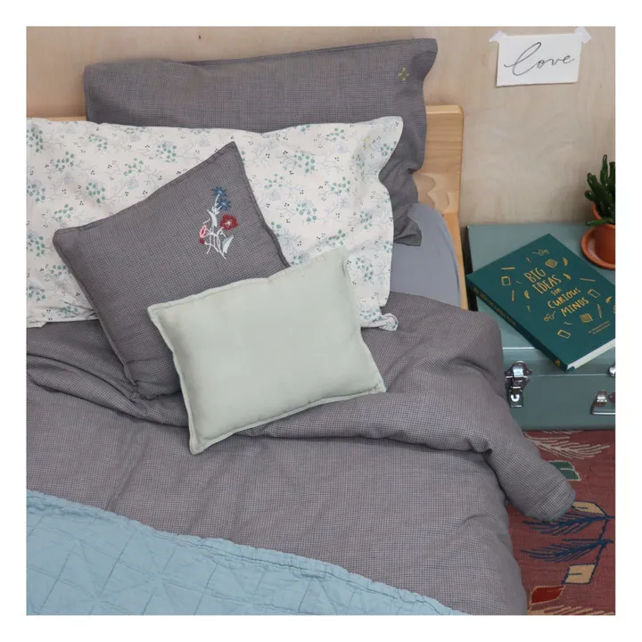 Bettbezug aus Bio-Baumwolle | Mink/Teal- Produktbild Nr. 1